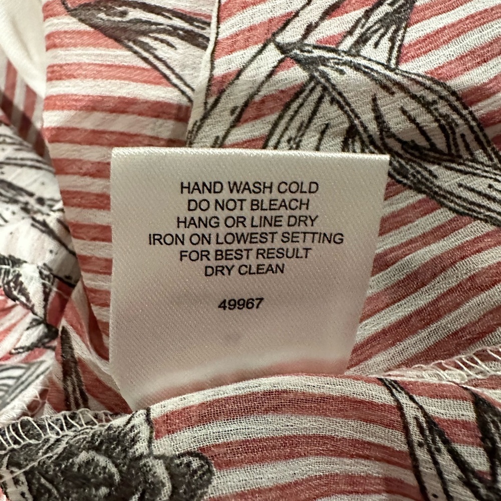 Off the Shoulder Ribbon Tie Ruffle Print Top - Picture 6 of 7